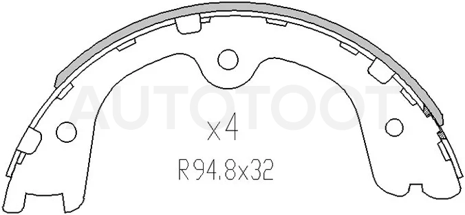 Колодки тормозные барабанные Infiniti FX35 06-12 / Nissan Murano 02-16 - Артикул ST44060EA025 - Производитель Sat - Фото, Отзывы, Цены