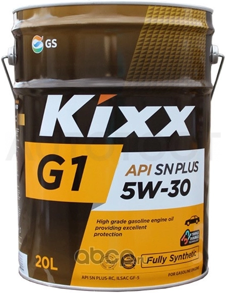5W-30 KIXX G1 SN PLUS Масло моторное синтетика 20л - Артикул L2101P20E1 - Производитель Kixx - Фото, Отзывы, Цены