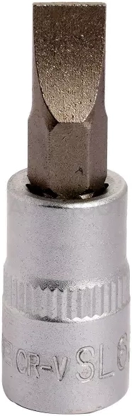 Головка 1/4" со вставкой SL6.5, L=38мм