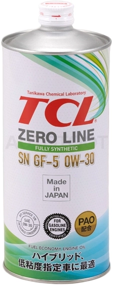0W-30 Масло моторное TCL Zero Line Fully Synth, Fuel Economy, SN, GF-5, 1л