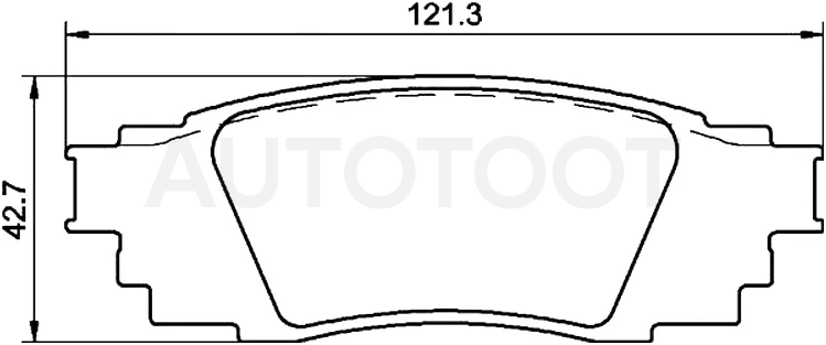 Колодки тормозные (Сзади) Lexus RX 15-22 / Toyota Camry 14-22