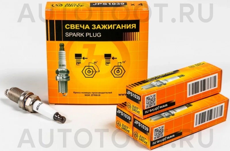 Свеча зажигания ZFR6U9 - Артикул JPS1039 - Производитель Just Drive - Фото, Отзывы, Цены