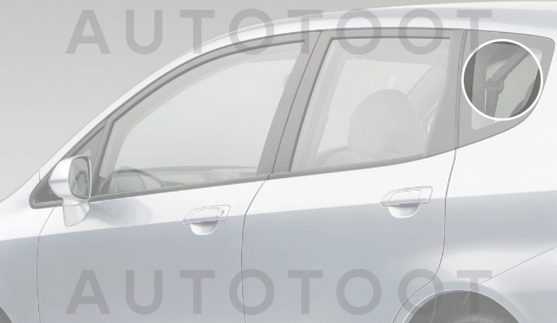 Стекло багажника боковое заднее левое -  для HONDA FIT, HONDA JAZZ