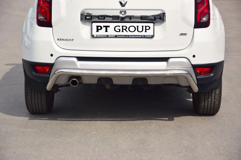 RENAULT Duster 2012-/ NISSAN Terrano 2014-* Защита заднего бампера Ø51мм (НПС) - Артикул RDU220101 - Производитель PT Group - Фото, Отзывы, Цены
