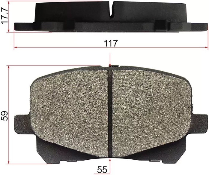 Колодки тормозные (Спереди) Lexus RX 97-06 / Toyota Camry (XV20) 96-02 / Harrier (XU10) 97-03 / Lexus ES 96-01 / Toyota Avalon 94-04 / Camry 96-01 / Estima 00-05 / Gaia 98-04