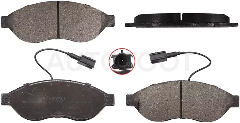 Колодки тормозные (Спереди) Peugeot Boxer 06-14 / Citroen Jumper 06-14 / Fiat Ducato 06-14