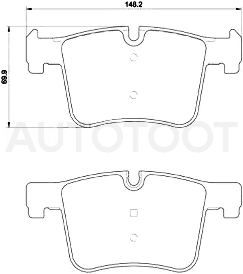 Колодки тормозные (Спереди) BMW 1-Series 11-19 / 3-Series 11-19 / X3 10-17 / X4 14-18
