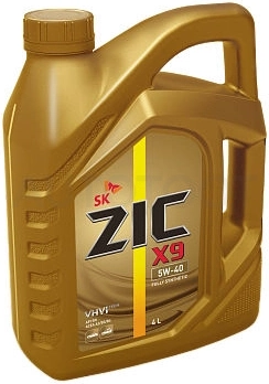 5W-40 SN 4л масло моторное ZIC X9 синтетика