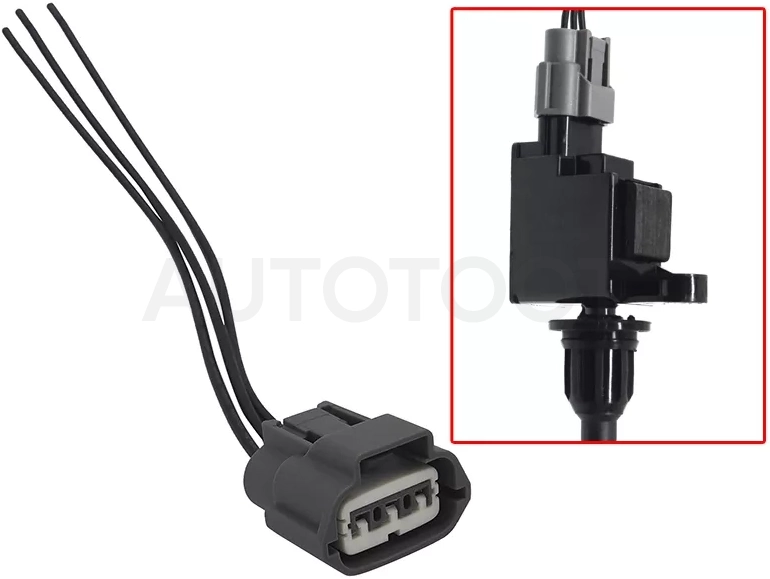 Разъем катушки зажигания NISSAN AD/ALMERA/AVENIR/BLUEBIRD/PRIMERA/SUNNY/WINGROAD QG13/QG18/QR20/QR25/
