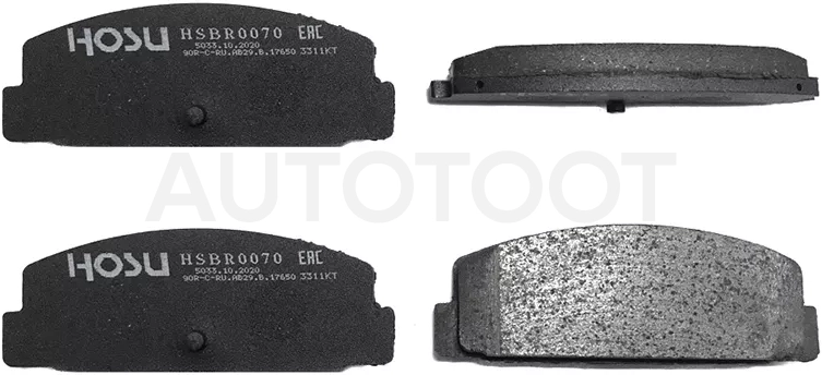 Колодки тормозные (Сзади) Mazda 6 02-12 / FAW Besturn B50 12-17 - Артикул HSBR0070 - Производитель Hosu - Фото, Отзывы, Цены