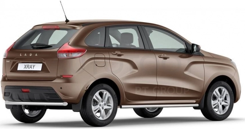 LADA XRay 2016-  Защита порогов прямая Ø51мм (НПС) - Артикул LXR220301 - Производитель PT Group - Фото, Отзывы, Цены