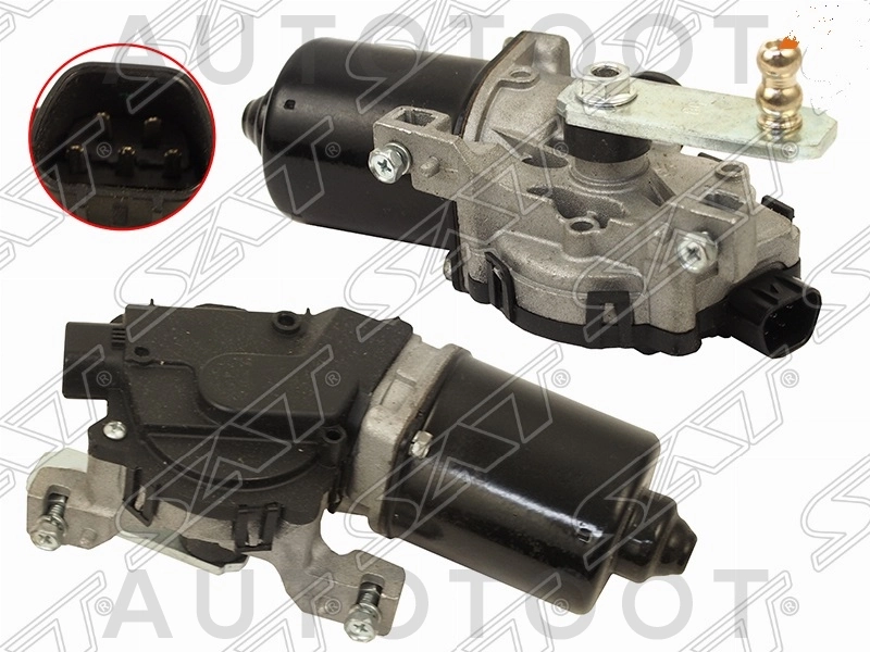 Мотор трапеции стеклоочистителя (левый руль) -ST8511005060 Sat для TOYOTA AVENSIS, TOYOTA COROLLA, TOYOTA COROLLA FIELDER, TOYOTA PRIUS, TOYOTA LAND CRUISER, TOYOTA LAND CRUISER PRADO