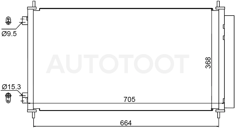 Радиатор кондиционера Honda CR-V 06-12 - Артикул STHD673940 - Производитель Sat - Фото, Отзывы, Цены