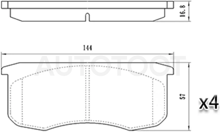 Колодки тормозные (Спереди) УАЗ 3151 85-13 / Патриот 05- / Хантер 03 - Артикул ST280176 - Производитель Sat - Фото, Отзывы, Цены