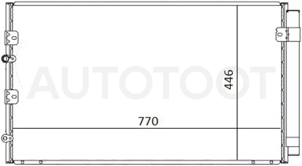 Радиатор кондиционера Toyota Estima 00-05 / Previa 00-07 - Артикул STTYA43940 - Производитель Sat - Фото, Отзывы, Цены