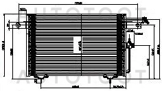 Радиатор кондиционера -1045007SX Stellox для AUDI 100