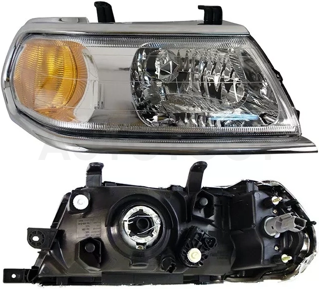 Фара Mitsubishi Pajero Sport 04-08 (Справа/ Галоген/ С электрокорректором)
