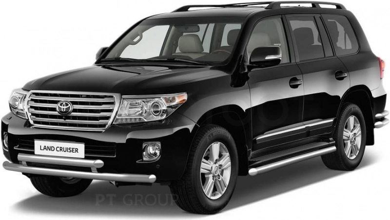 TOYOTA LC 200 2014-  Защита порогов окантовка Ø51мм (НПС) - Артикул TLC220301 - Производитель PT Group - Фото, Отзывы, Цены