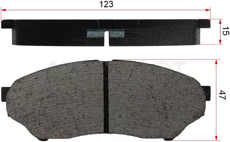 Колодки тормозные (Спереди) Mitsubishi Pajero iO 98-07 / Pajero Mini 98-12 / Pajero Pinin 98-05