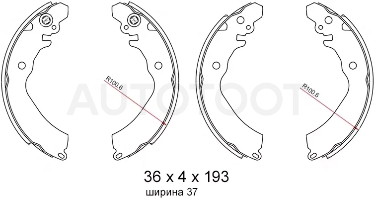Колодки тормозные барабанные Mitsubishi Lancer 91-01 / Aspire 98-02 - Артикул ST280055 - Производитель Sat - Фото, Отзывы, Цены