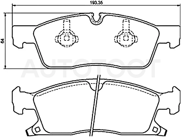 Колодки тормозные (Спереди) Mercedes-Benz M-Class 11-15 / GL-Class 09-12 / GLE 15-18 / GLS-Class 15-19