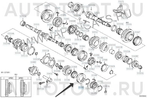 Шестерня синхронизатора КПП 1NZFE 1/3/4ZZFE 1/2ZRFE 1NDTV -  для TOYOTA AVENSIS, TOYOTA COROLLA