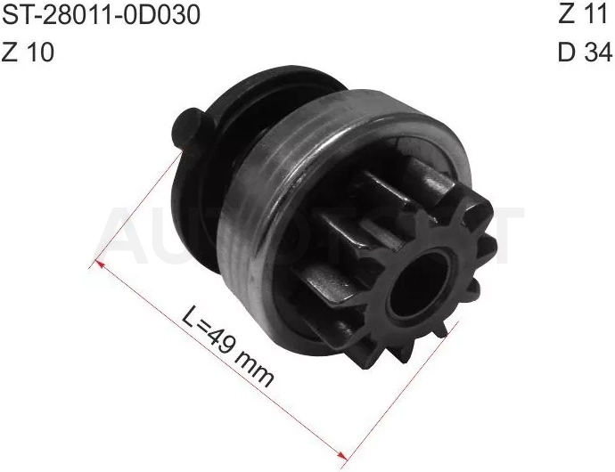 Бендикс Toyota Avensis (T220,T270) 97-15 / Corolla (E150,E110,E120) 95-13 / Auris 06-12 / Corolla Rumion 07-09