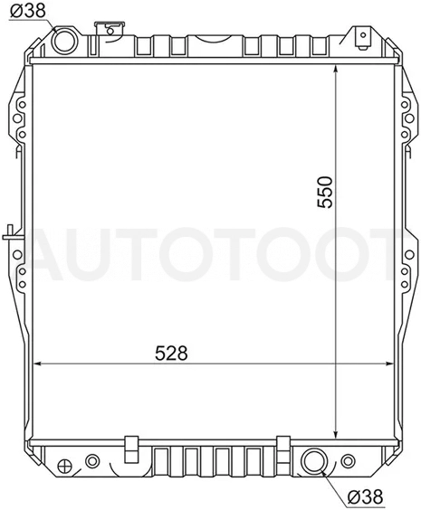 Радиатор Toyota 4Runner 89-95 / Hilux Surf 89-95 - Артикул TY00131KZ - Производитель Sat - Фото, Отзывы, Цены