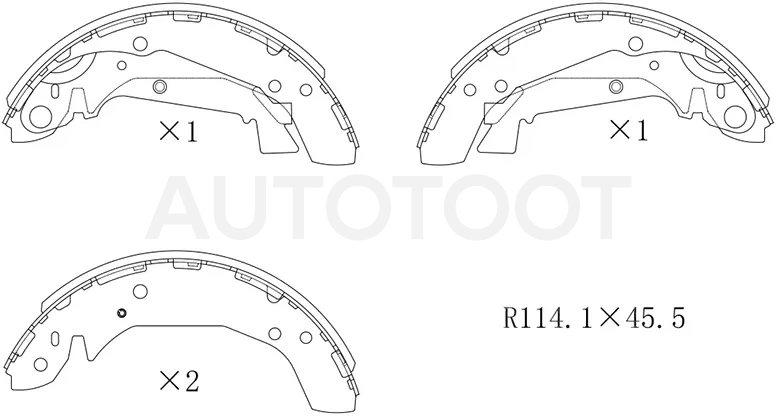 Колодки тормозные барабанные Hyundai Sonata 98-13 / Kia Magentis 00-06 - Артикул ST5830538B00 - Производитель Sat - Фото, Отзывы, Цены