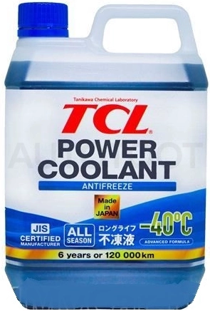 Антифриз TCL LLC POWER COOLANT концентрированный синий, длительного действия, 2 л - Артикул PC2CB - Производитель TCL - Фото, Отзывы, Цены