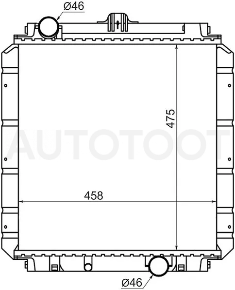 Радиатор Mitsubishi Fuso Canter FE5 93-02 / Fuso Canter FE6 93-02