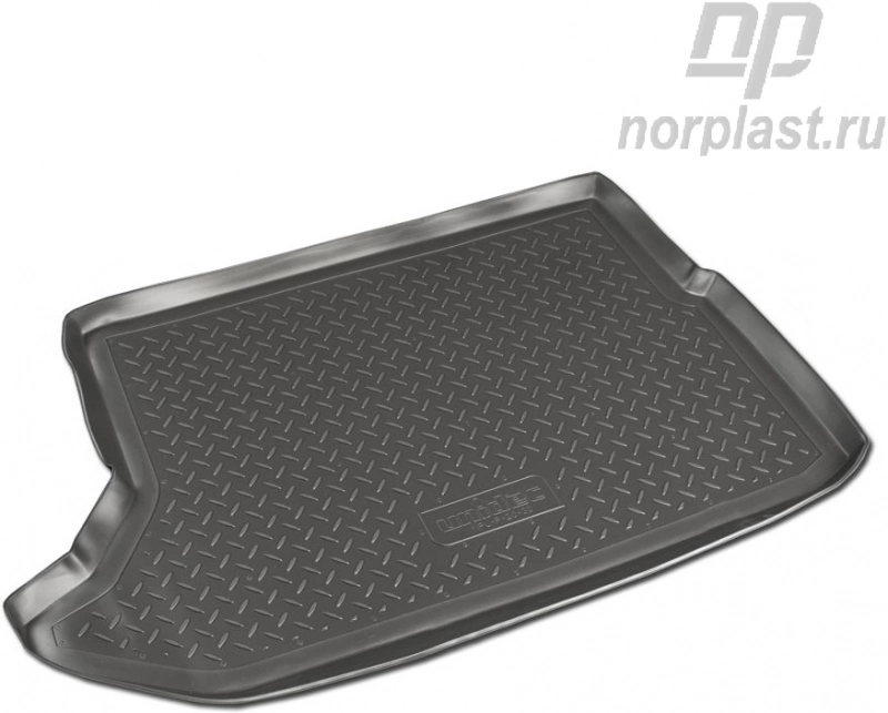 Коврик в багажник NORPLAST, черный, полиуретан