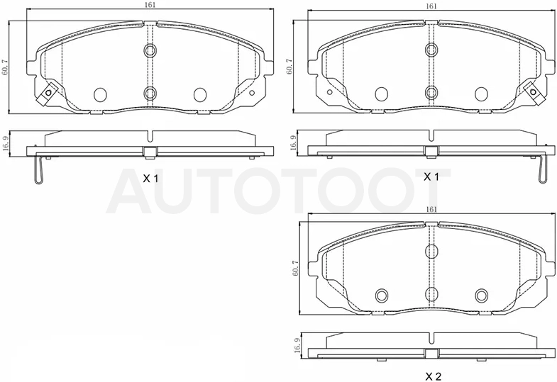 Колодки тормозные (Спереди) Kia Carnival 14-20 - Артикул ST280205 - Производитель Sat - Фото, Отзывы, Цены