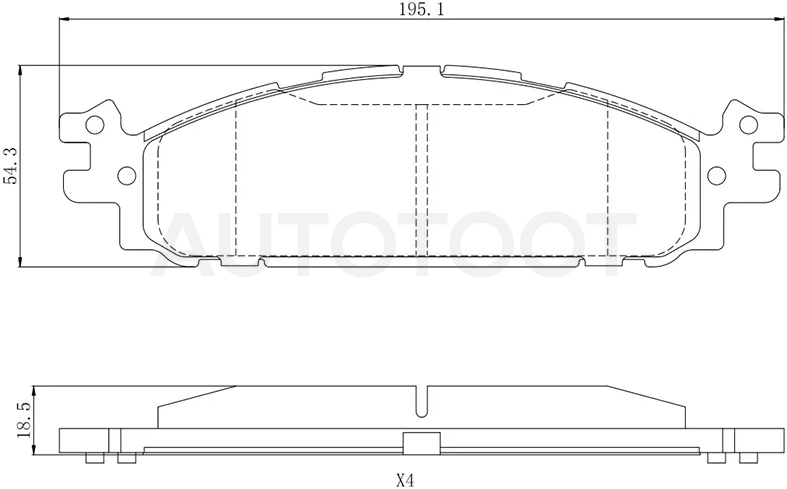 Колодки тормозные (Спереди) Ford Explorer 10-19 - Артикул ST280091 - Производитель Sat - Фото, Отзывы, Цены
