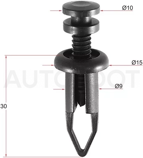 Клипса TOYOTA/LEXUS (Продажа по 10шт) - Артикул STM10297 - Производитель Sat - Фото, Отзывы, Цены