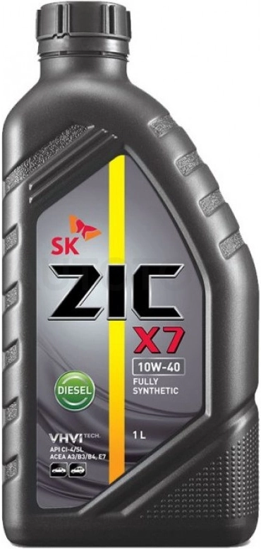 10W-40 CI-4/SL 1л масло моторное ZIC X7 Diesel синтетика