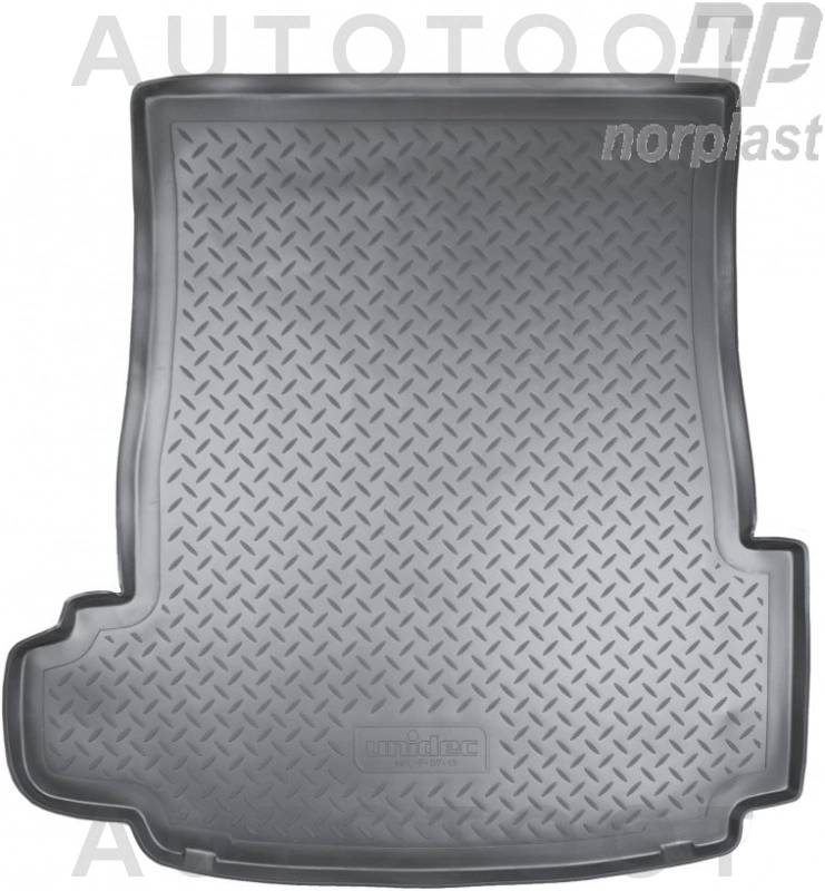 Коврик в багажник NORPLAST, черный, полиуретан, седан -  для BMW 5SERIES