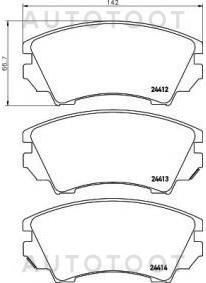 Колодки тормозные передние -ST1605232 Sat для OPEL INSIGNIA, OPEL ASTRA