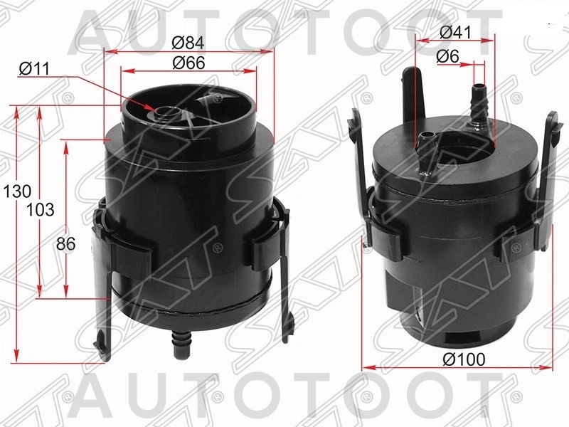 Фильтр топливный 1 / 2AZFSE / 1 / 4ZZFE -AMDFF273 Amd для TOYOTA AVENSIS, NISSAN BLUEBIRD SYLPHY, NISSAN ALMERA, TOYOTA COROLLA