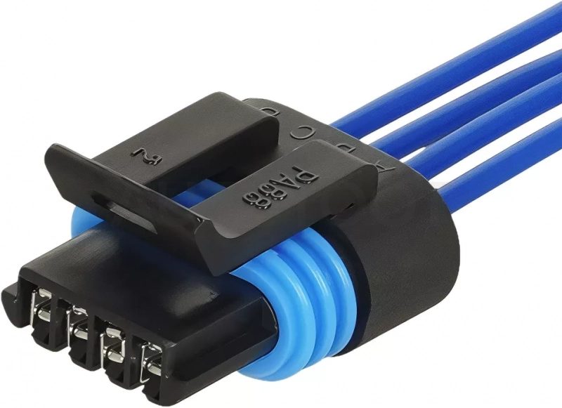 Разъём 4 pin с проводами для датчика холостого хода Лада 2110-2112, Kalina, Priora