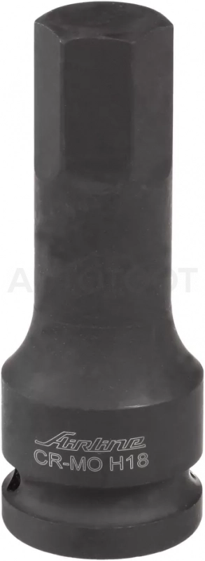 Головка ударная торцевая 1/2"DR внешний шестигранник H18, L=78мм