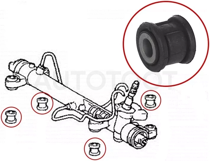 Сайлентблок рулевой рейки Toyota Avensis (T250) 03-08 / Noah 07-13 - Артикул ST4551020100B - Производитель Sat - Фото, Отзывы, Цены