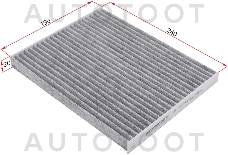 Фильтр салонный угольный -JDAC0048CK Just Drive для HYUNDAI SOLARIS, KIA SPORTAGE, HYUNDAI CRETA, HYUNDAI TUCSON