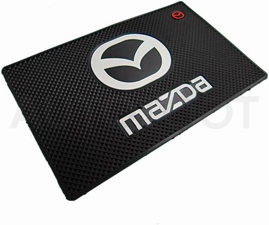 Mazda Коврик панели противоскользящий SW плоский с большой эмблемой 185*115*2мм - Артикул HX01MAZDA - Производитель TechWit - Фото, Отзывы, Цены