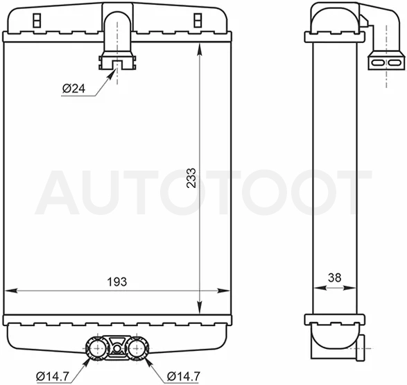 Радиатор отопителя салона Mercedes-Benz E-Class 95-03 / S-Class 98-05 - Артикул ST870030 - Производитель Sat - Фото, Отзывы, Цены