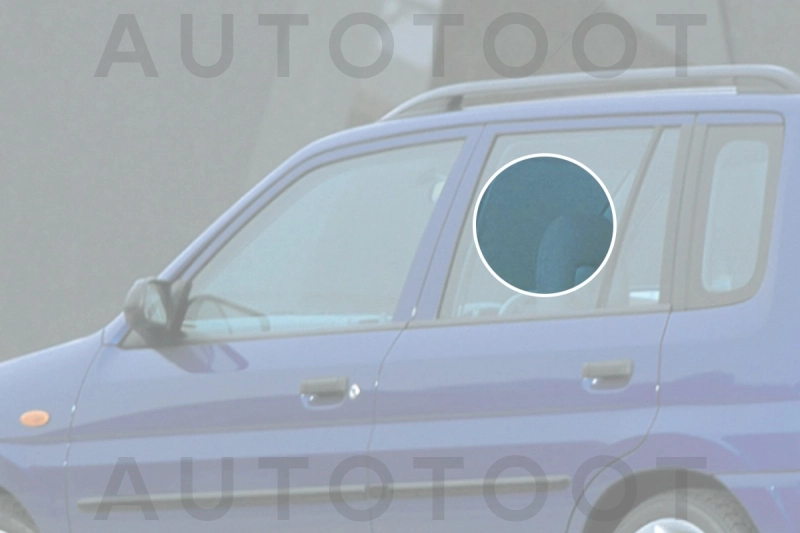 Стекло заднее левое опускное -  для MAZDA 2 (DEMIO)