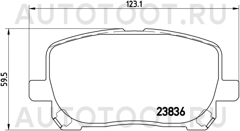 Колодки тормозные (Спереди) Toyota Ipsum (ACM20) 01-09 / Noah 01-07 - Артикул P83061 - Производитель Brembo - Фото, Отзывы, Цены