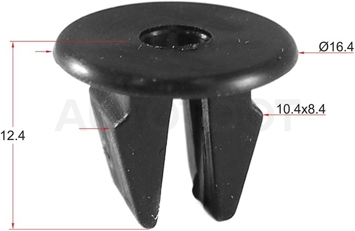 Клипса 86848-22000 -ARG178096 Arirang для KIA RIO, HYUNDAI SOLARIS, KIA SORENTO, KIA CEED, KIA PICANTO, KIA CERATO, KIA OPTIMA, KIA SPORTAGE, HYUNDAI ACCENT, HYUNDAI ELANTRA, HYUNDAI GETZ, HYUNDAI I20
