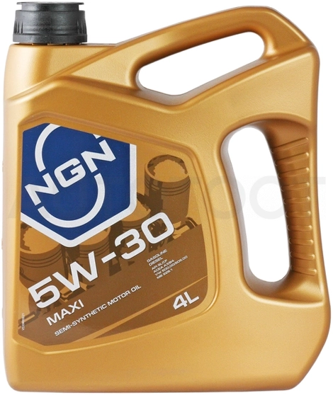 5W-30 MAXI SL/CF 4л полусинтетика - Артикул V172085304 - Производитель NGN - Фото, Отзывы, Цены