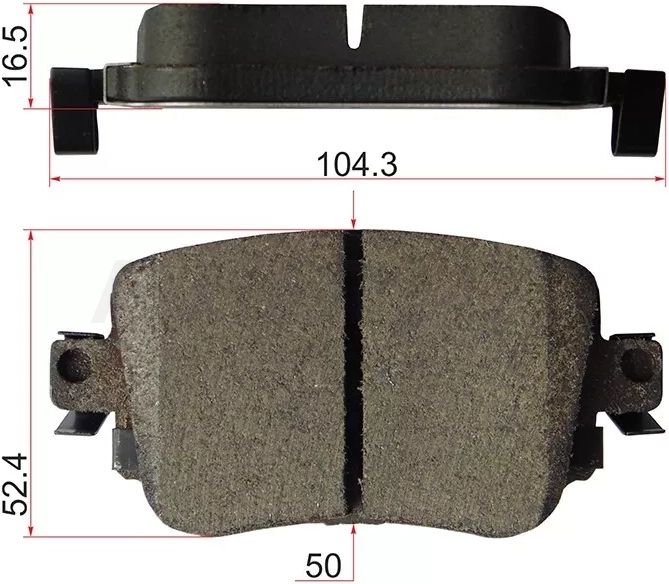 Колодки тормозные зад VAG AUDI A1 15-/OCTAVIA 13-/GOLF 14-/PASSAT 12- -AMDBF466 Amd для BYD BYD